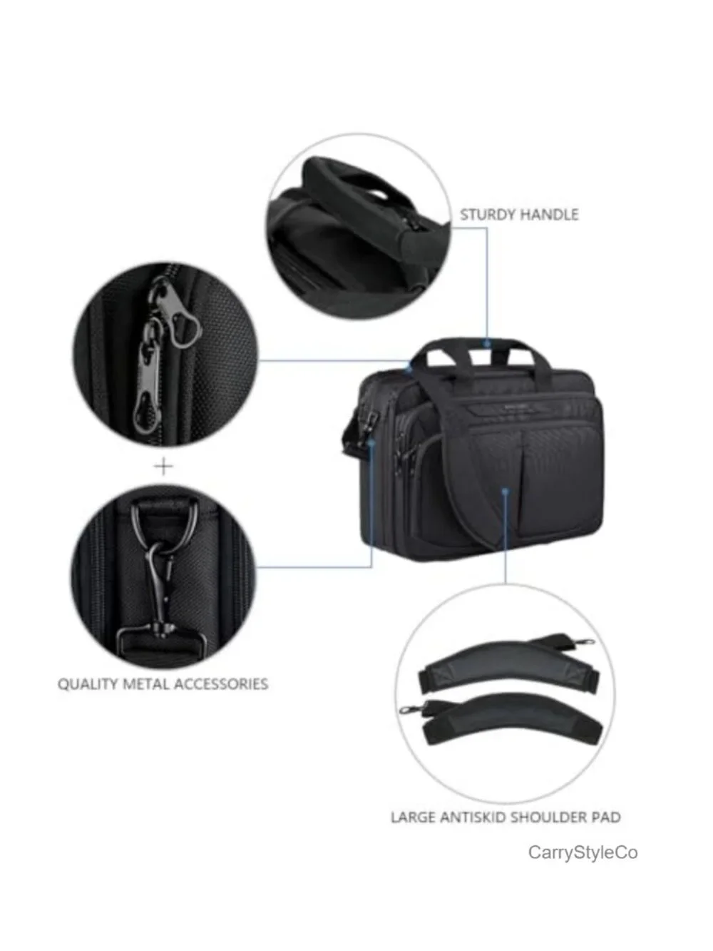 Expandable Laptop Briefcase 17.3